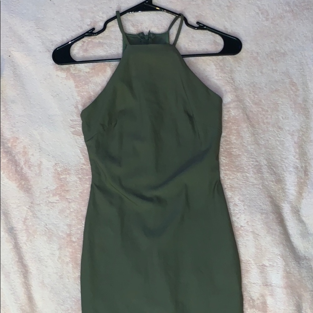 Fashion Nova Olive Green Mini Dress